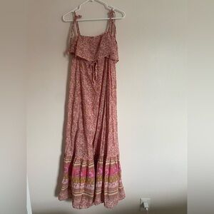 Free people Floral Pink Maxi Dress